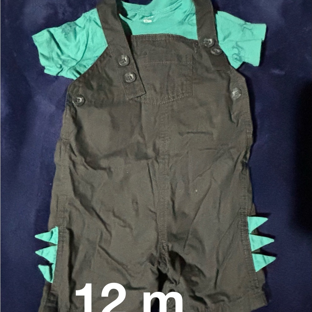 Carter's Black and Green Baby Romper